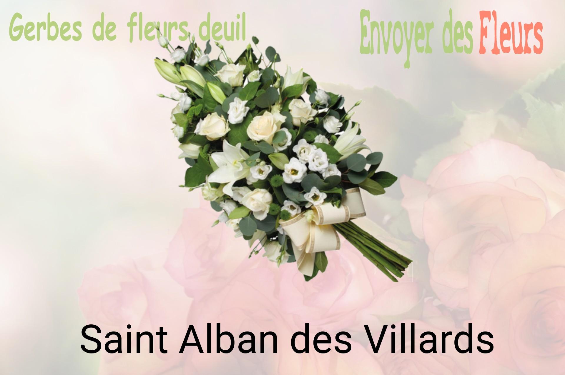 Gerbe de fleurs de deuil livrée à Saint-Alban-des-Villards